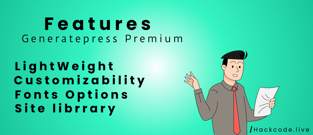 Features of Generatepress Premium theme hackcode.live